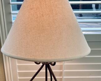 Decorative Wrought Iron Scroll Table Lamp.