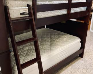 Full over Full Bunk Bed. (2) Full Mattress, Instructions w/all Hardware.