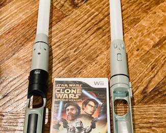 Wii Star Wars Clone Wars Game w/Lightsaber Duels Jedi. Console and Game Controllers not included.
