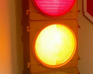 Large Working Plastic Casing Traffic Signal Light.