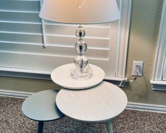Decorative Trio End/Accent Table - Decorative Lamp.