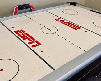 84" (7ft) ESPN One Timer Turbo Air Hockey Table with Pucks and Pushers. WORKING..