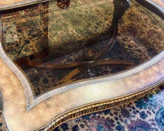 Drexel Heritage Rectangular Glass Coffee Table