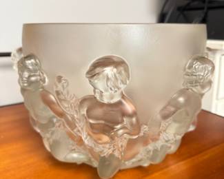 Lalique Luxembourg cherub bowl