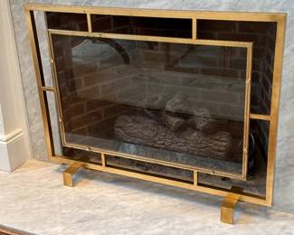 Interlude Home fireplace screen