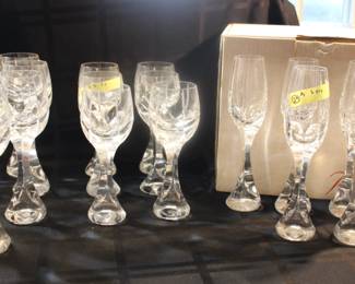 Assorted Baccarat Neptune stemware
