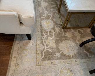 Hand woven flat weave rug, 8’8” x 11’8”