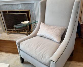 Pair of Sherrill high back chairs