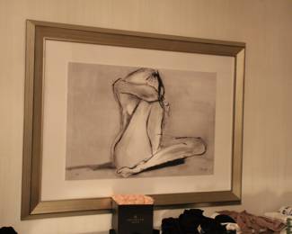 Crespi seated nude print
