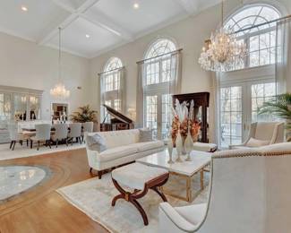 Newly added to the sale - complete contents of great room - living & dining areas!