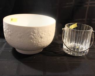Rosenthal Wiinblad bowl & Baccarat small Harmonie ice bucket