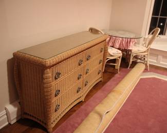 Natural wicker furniture