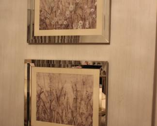 Pair John Richards "Shadowy Botanicals" prints