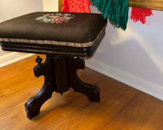 Antique Piano Stool