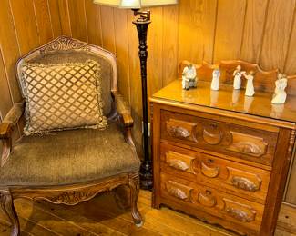Antique 3 Drawer chest (walnut)