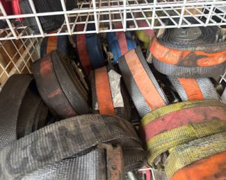 Small and large tiedown straps