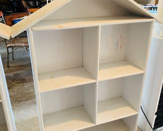 Two very large wooden doll houses