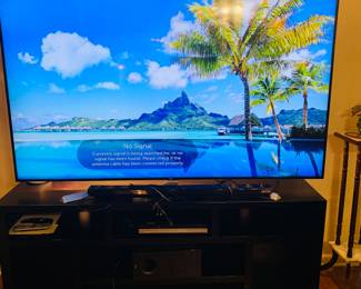 LG 75" smart tv and TV stand