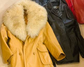 vintage lady's leather coats