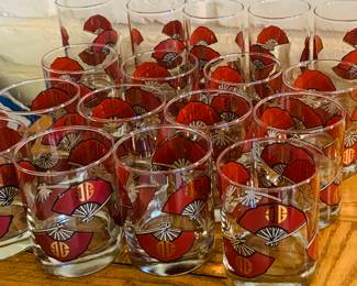 16 piece of vintage barware--