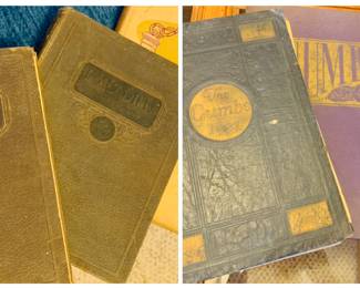 collection of LSU 1920's Gumbo yearbooks and SLI yearbooks from the 1920's and 1950's