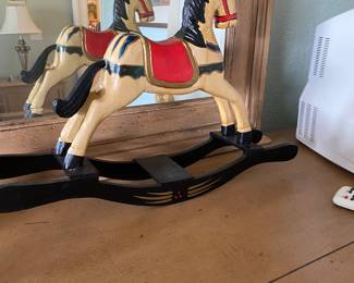 Wooden Rocking Horse 