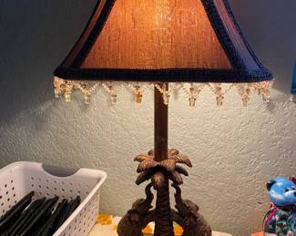 Elephant Brass Bedroom Lamp