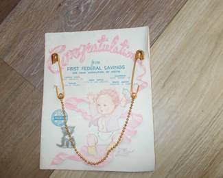 1950's baby give away pins