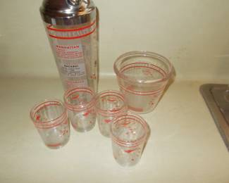 Vintage barware set