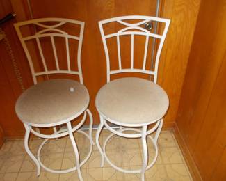 2 of 4 metal barstools