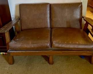 Rustic loveseat