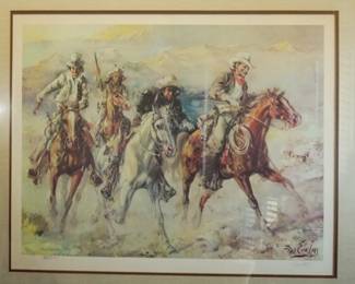 Signed and numbered print by Fred Cowless