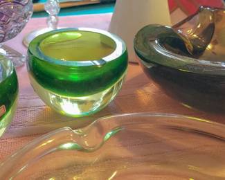 Murano glass ashtrays