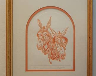 Signed Mules artist proof by Benden
