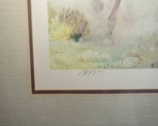 Signed and numbered print by Fred Cowless