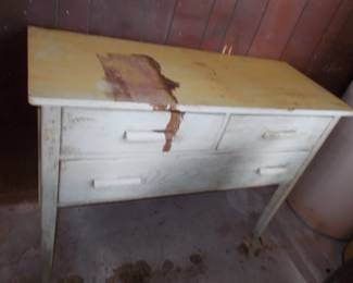 Primitive wooden kitchen piece Just needs TLC