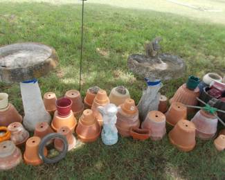 LOTS of POTS 2 birdbaths