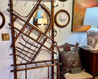 Antique Bamboo Hall Tree