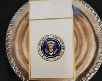 unopened pack of cigarettes from The White House, also shoe shine kit from there