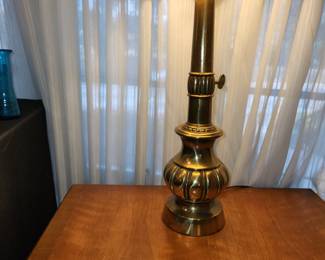 Pair of vintage brass lamps