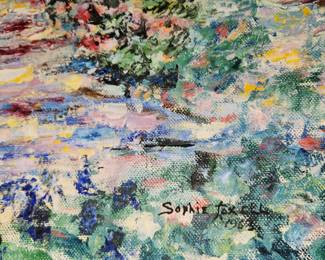 Signed oil on canvas by Sophie Taxell