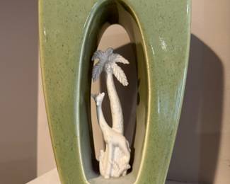 GREEN MCM HOWARD PIERCE VASE