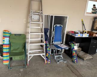 LADDER, CHAIRS AND MORE