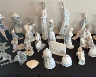 LLADRO FIGURINES AND BELLS