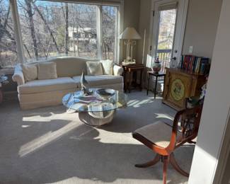 SOFA, TABLE LAMPS AND MORE