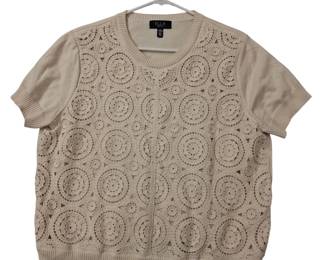 Ella Rafaella Crochet Front Top