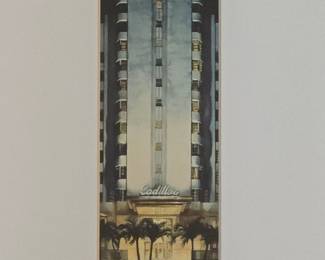 Signed Print of Cadillac Hotel