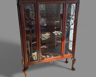 Vintage Ball & Claw China Cabinet