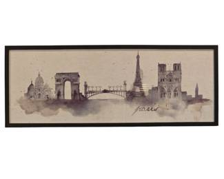 Canvas Paris Print