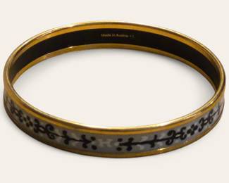 Hermes Enamel Bangle Bracelet Size L